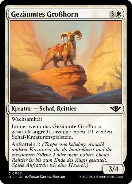 Gezäumtes Großhorn OTJ #7