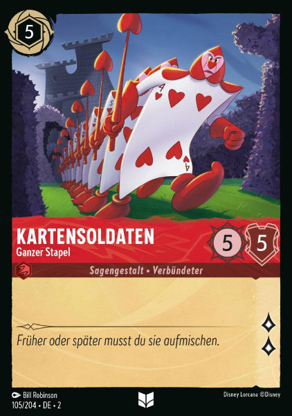 Kartensoldaten - Ganzer Stapel 105/204