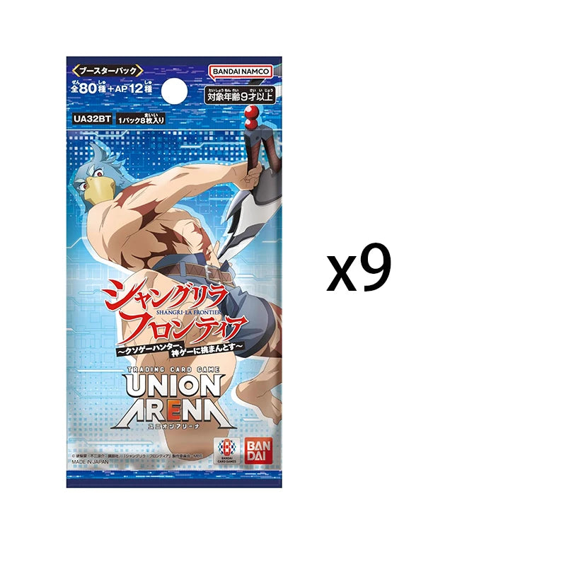 BANDAI UNION ARENA Booster Pack Shangri-La Frontier UA32BT Box TCG Anime Collection Card Toy