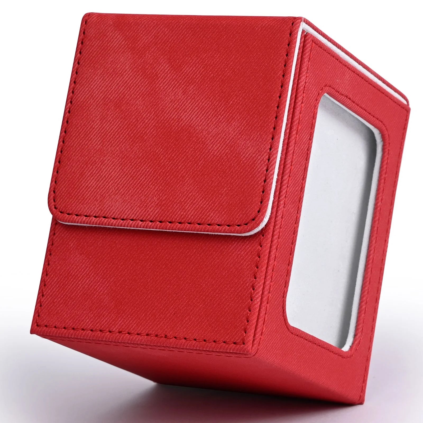 Card deck box with display window,Trading Card Storage Box,can hold more than 120 single sleeved cards,fits for TCG card