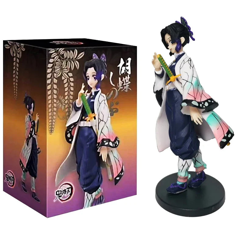 Anime Figure Demon Slayer Figures Kimetsu No Yaiba Doll Tanjiro Nezuko Zenitsu Figurine Inosuke Warrior Action Figure Model Toys