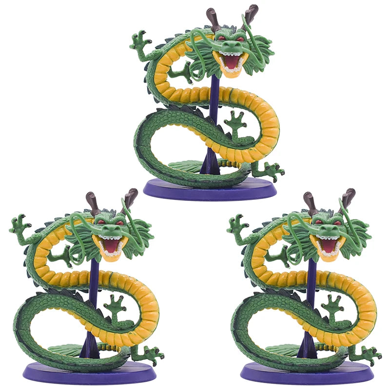 Dragon Ball Z Shenron Figure Toys DBZ Cartoon Son Goku Cyan Dragon Handmade PVC Figurine Anime Decoration Birthday Model Dolls