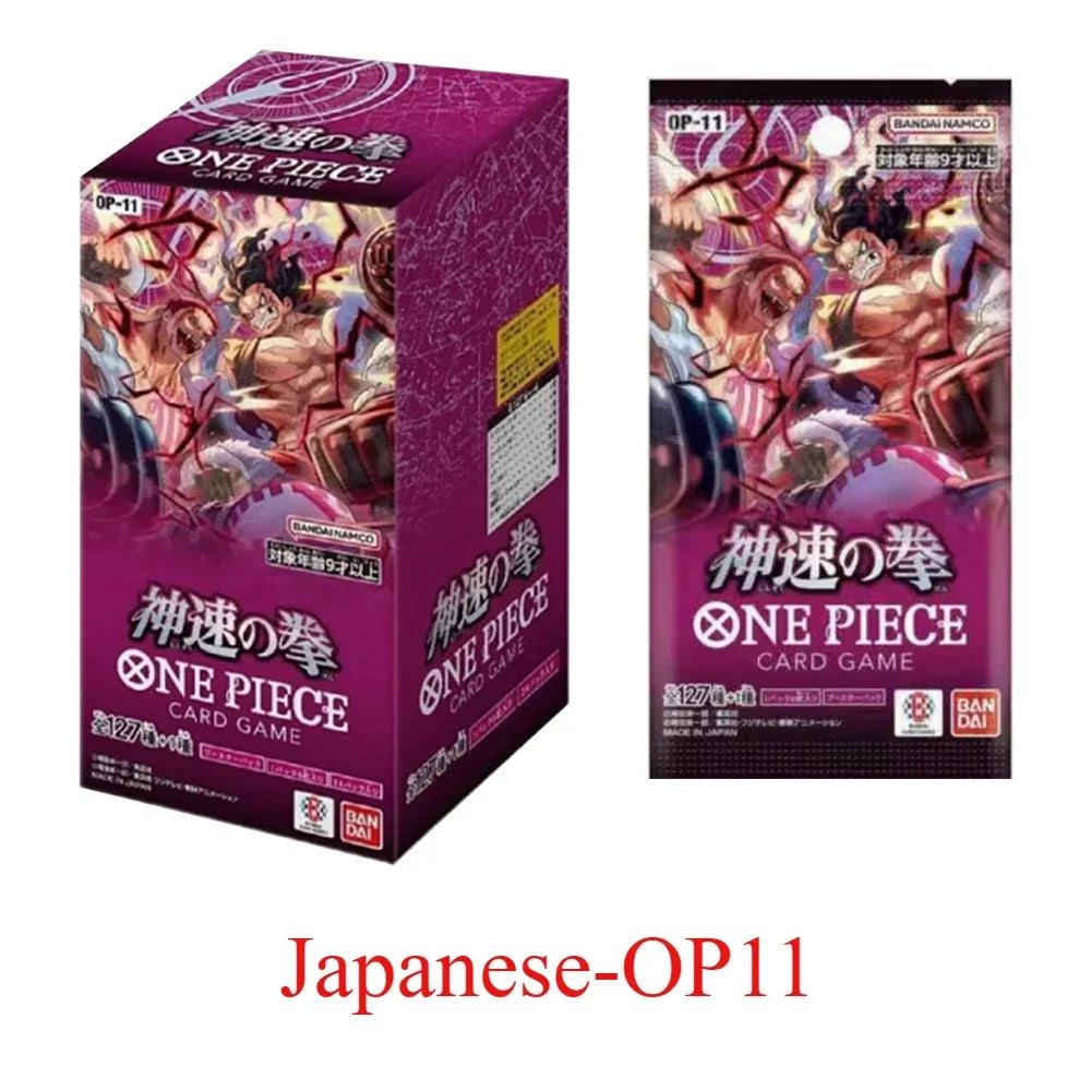 Bandai Genuine One Piece TCG OP09 OP11 OP13 PRB02 Anime Collection Card Blind Box Toy Christmas Gift