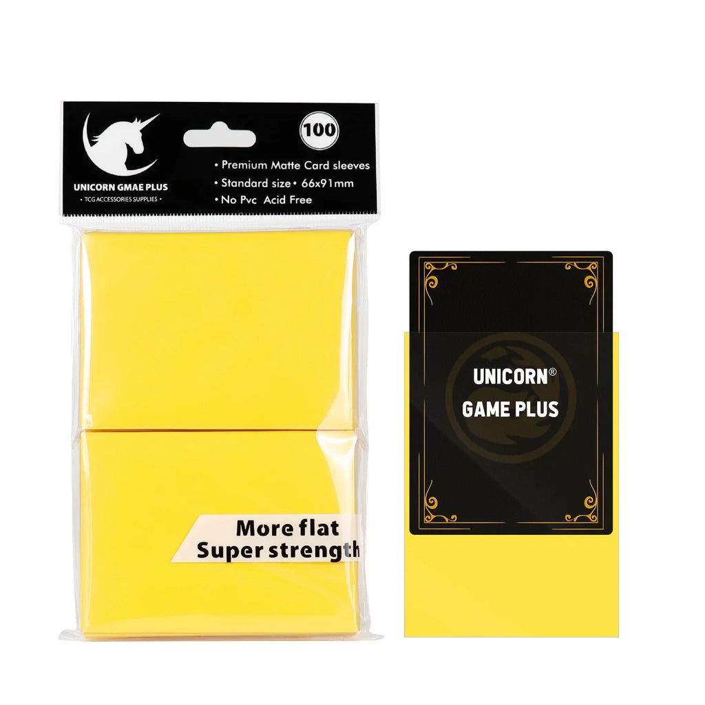 100PCS 66x91mm Matte Standard Size Card Sleeves TCG Trading Cards Protector For Tarot Shield Board Games Magical Cover PKM