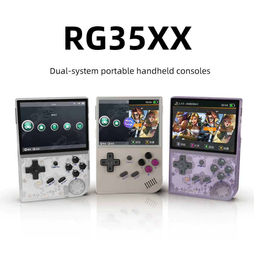 ANBERNIC RG35XX Handheld Game Player Linux Dual OS Official GarlicOS 2600mAh 3.5" IPS  HD TV Outpu Portable Retro Gaming Console