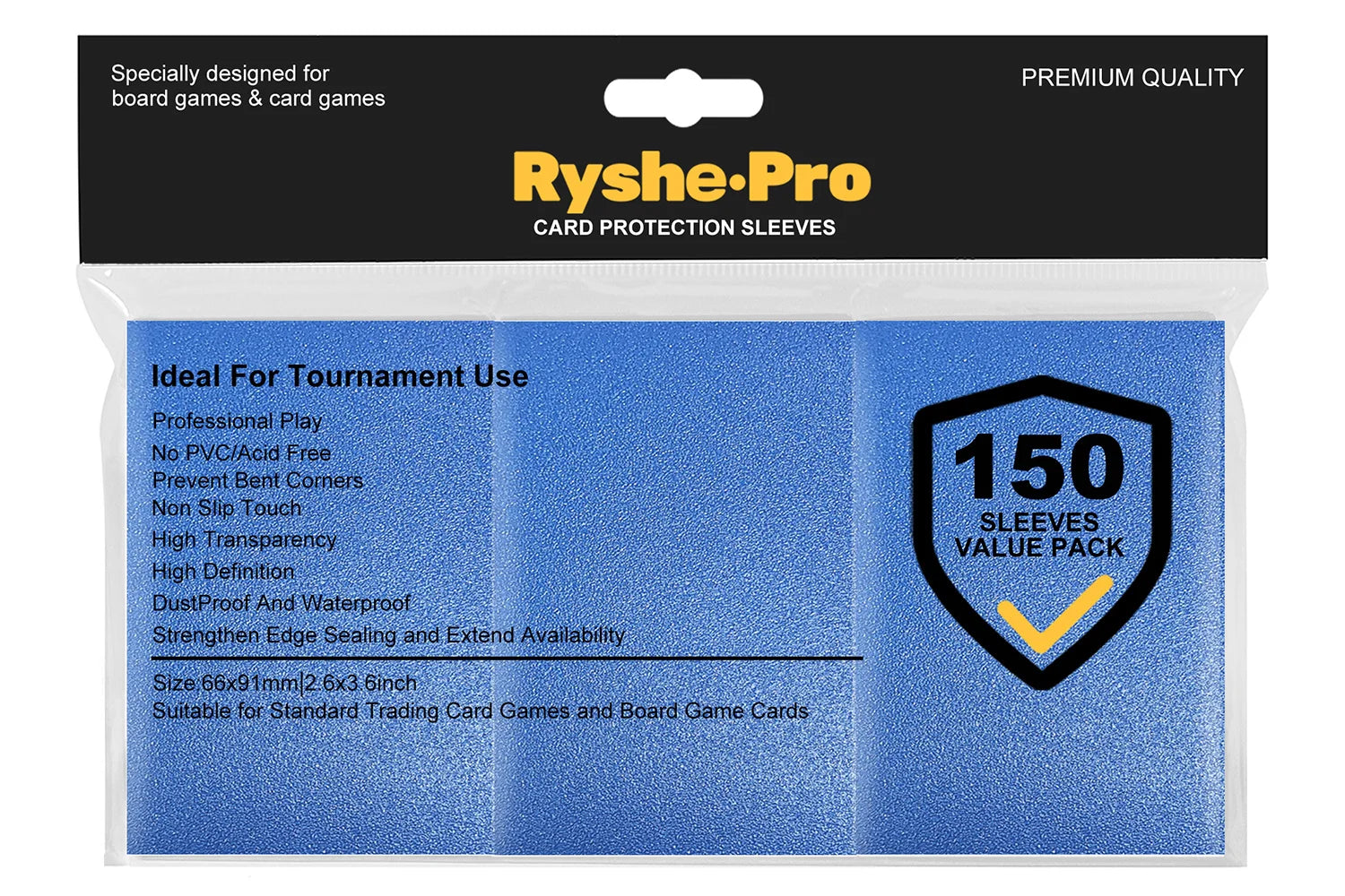 100PCS 66x91mm Matte Standard Size Card Sleeves TCG Trading Cards Protector For Tarot Shield Board Games Magical Cover PKM