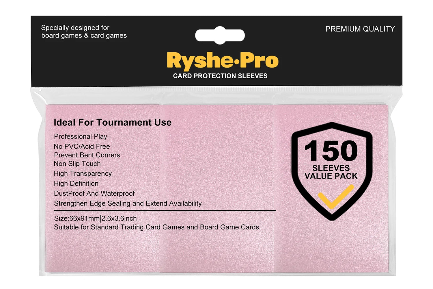 100PCS 66x91mm Matte Standard Size Card Sleeves TCG Trading Cards Protector For Tarot Shield Board Games Magical Cover PKM