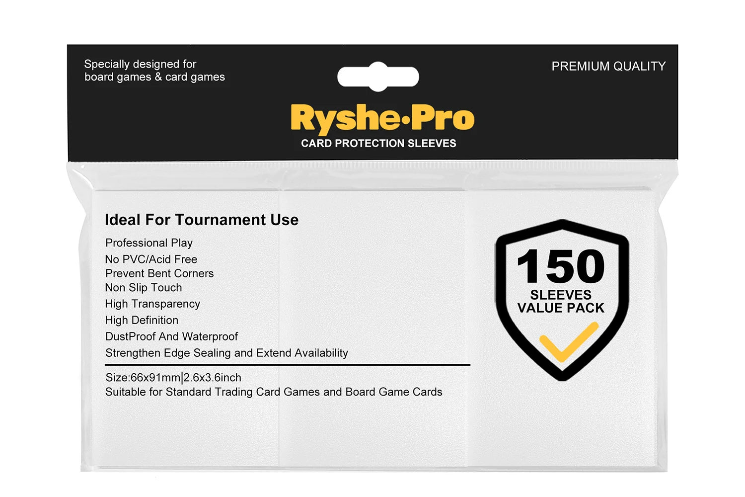 100PCS 66x91mm Matte Standard Size Card Sleeves TCG Trading Cards Protector For Tarot Shield Board Games Magical Cover PKM