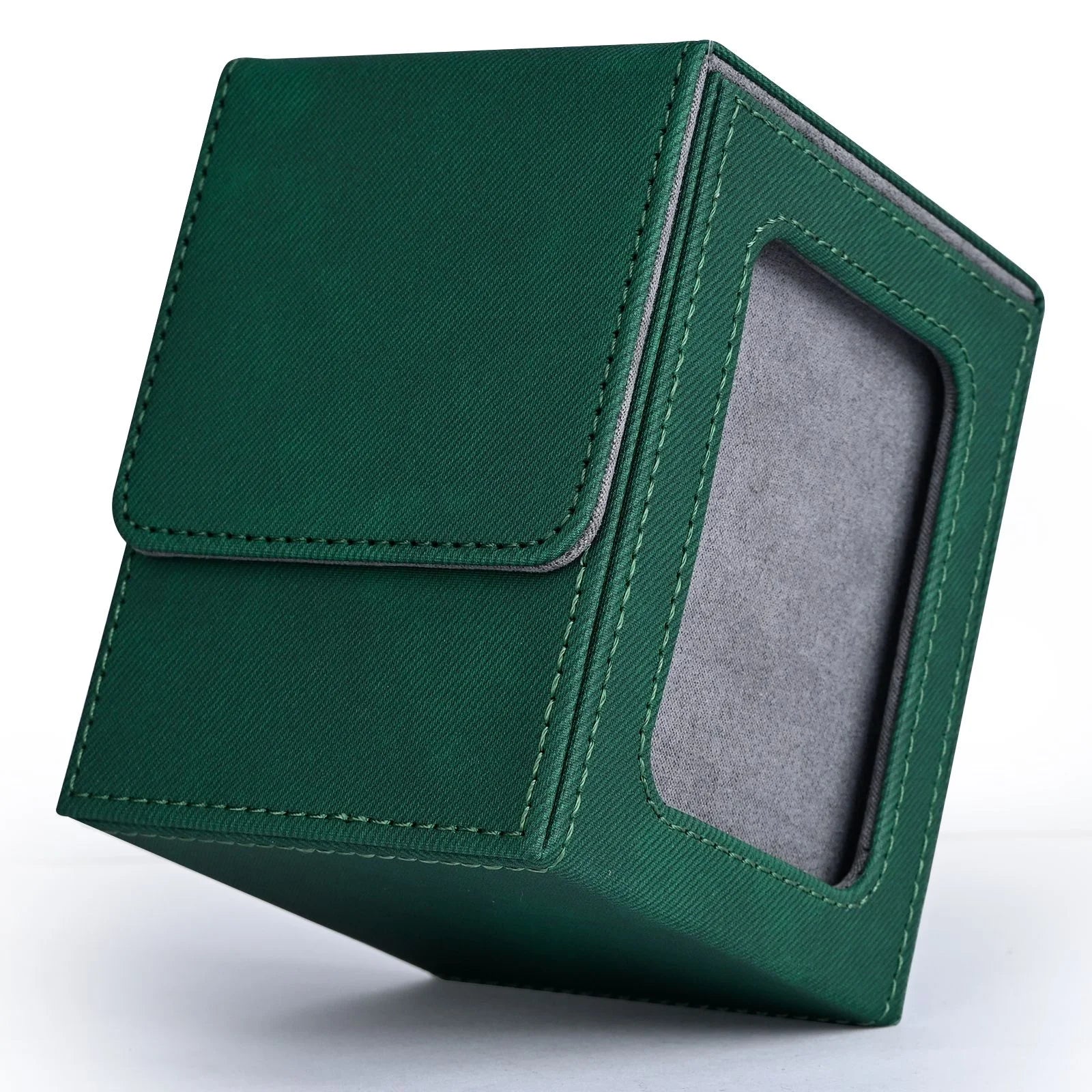 Card deck box with display window,Trading Card Storage Box,can hold more than 120 single sleeved cards,fits for TCG card