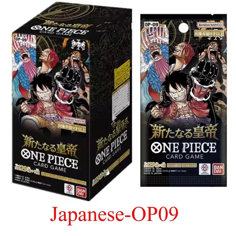 Bandai Genuine One Piece TCG OP09 OP11 OP13 PRB02 Anime Collection Card Blind Box Toy Christmas Gift