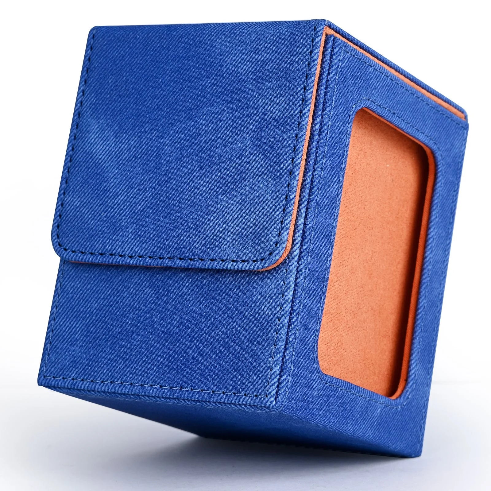 Card deck box with display window,Trading Card Storage Box,can hold more than 120 single sleeved cards,fits for TCG card