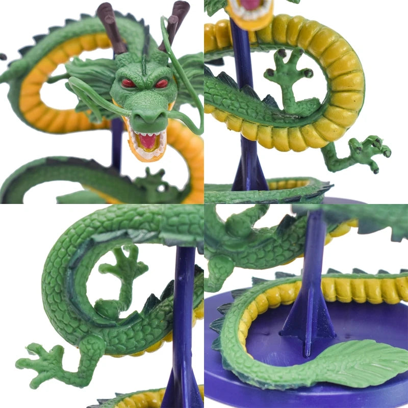 Dragon Ball Z Shenron Figure Toys DBZ Cartoon Son Goku Cyan Dragon Handmade PVC Figurine Anime Decoration Birthday Model Dolls